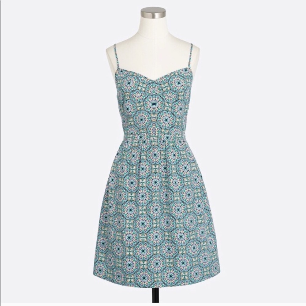 J. Crew printed seaside cami dress
